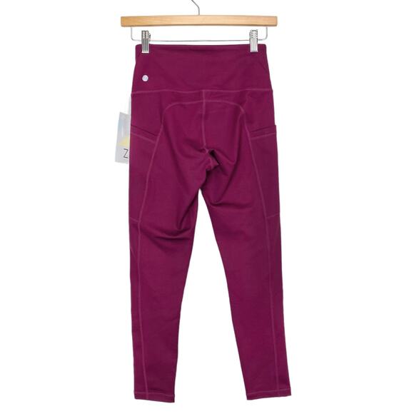 Z by Zella High Waist 7/8 Daily Pocket Leggings in Purple Caspia, XS - Picture 6 of 9